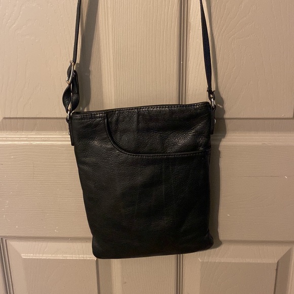 “MARGOT” Genuine Leather Crossbody Purse - Picture 2 of 4